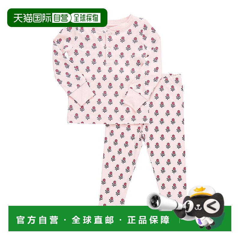 自营Pink Chicken Organic Henley Pajama Set - pink 美国奥莱直