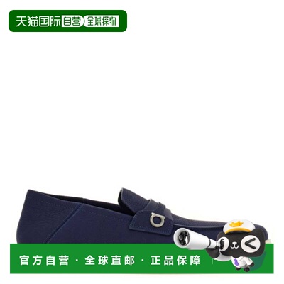 自营salvatore ferragamoFerragamo Gancini Plaque Leather Loaf