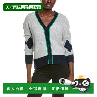 自营Vince Camuto Argyle开衫-灰色 美国奥莱直发