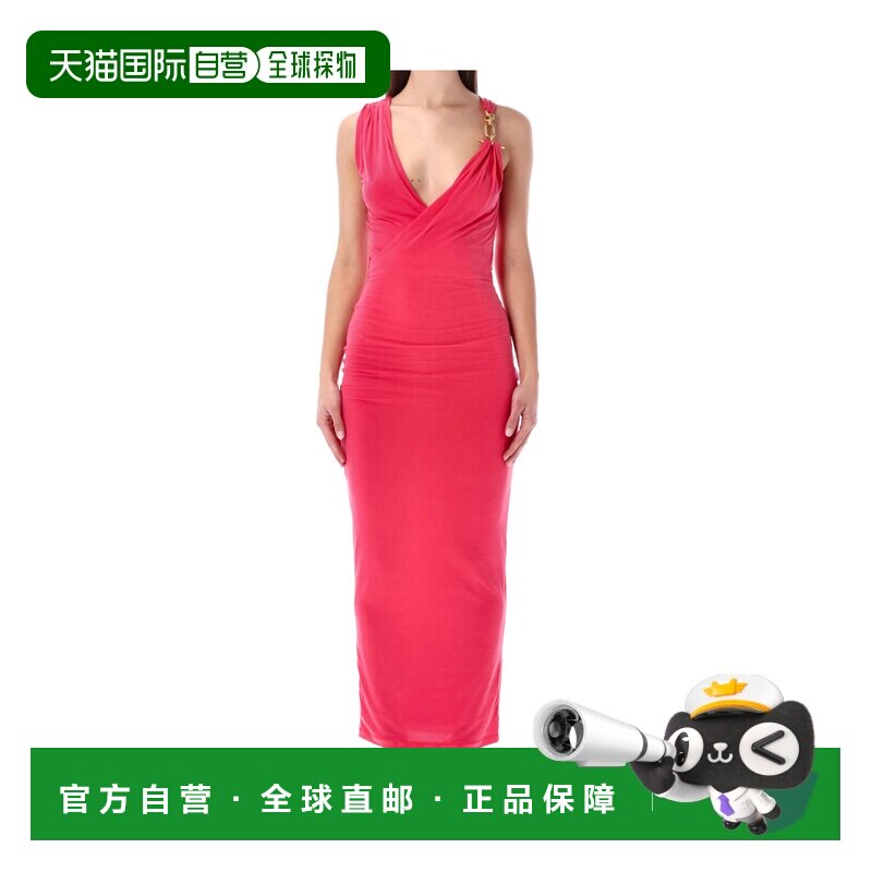 香港直邮Balmain 垂坠式长裙 GF1RP012JJ77连衣裙吊带