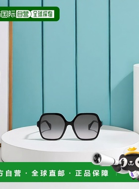自营Gucci 黑色多边形太阳镜 GG1072S古驰眼镜