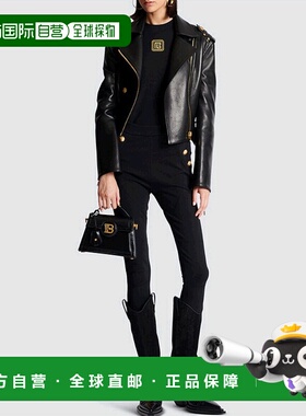 香港直邮BALMAIN 女士衬衫 CF1EB045BC49EAD SS2025 黑色