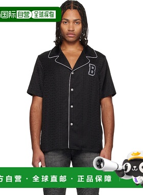 1h可退 香港直邮潮奢 Balmain 巴尔曼 男士 黑色 Varsity Pyjama