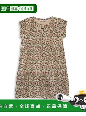 自营Roller Rabbit Hampton Pami Dress Girls Brown Floral Ruff