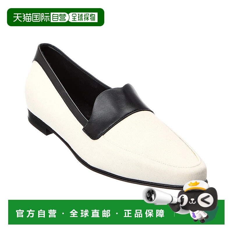 自营 KHAITE The Pippen 帆布 & 皮革乐福鞋 - 白色 美国奥莱直发