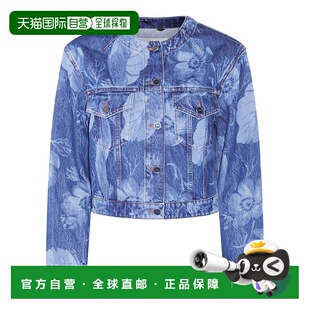 1h可退 香港直邮Fendi 芬迪 女士 蓝色牛仔夹克 FLF817ASMD长袖