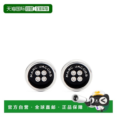 香港直邮MARC JACOBS 女士耳饰 2R4JER001J35047 SS2025黑色耳钉