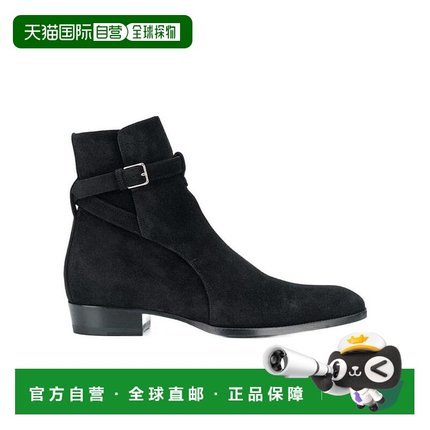 香港直邮Saint Laurent 低跟短靴子 498372T300切尔西靴