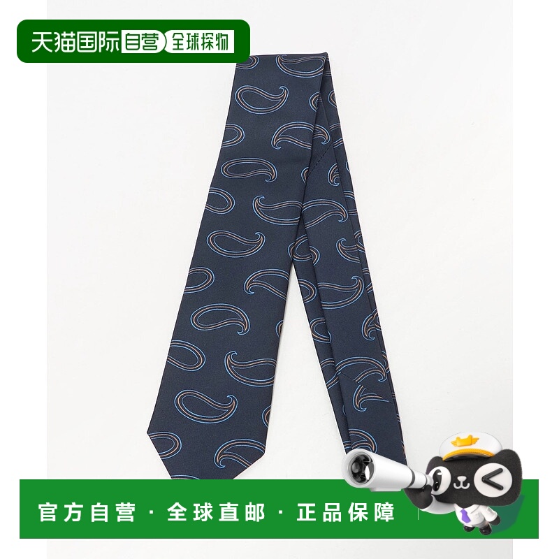 1h可退 日本直邮Luisa Esposito 男士8cm印花真丝领带 经典佩斯利