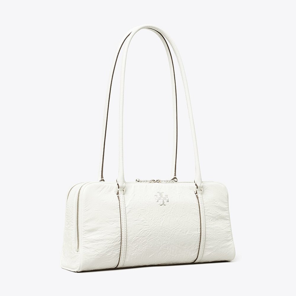 Tory Burch Small Crinkle Leather Marshmallow 手袋