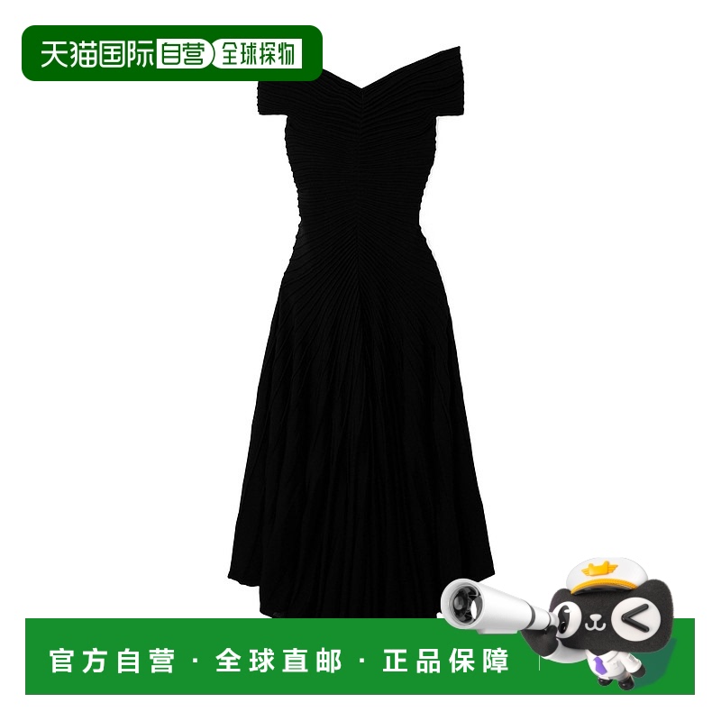 香港直邮Alaia 纹理针织连衣裙 AA9R2594K010A