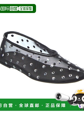 自营 KHAITE Marcy平网布-黑色 美国奥莱直发单鞋平底鞋