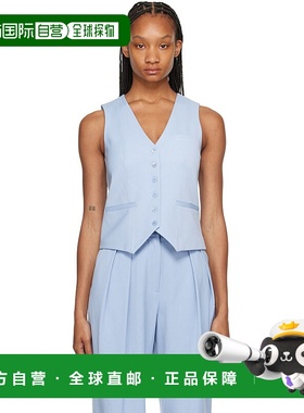 1h可退 香港直邮潮奢 Staud 女士 蓝色 Brett 马甲 R24S1100ST