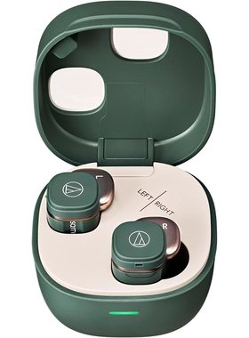 日本Audio Technica 完全无线耳机 ATH-SQ1TW2 绿色 小型