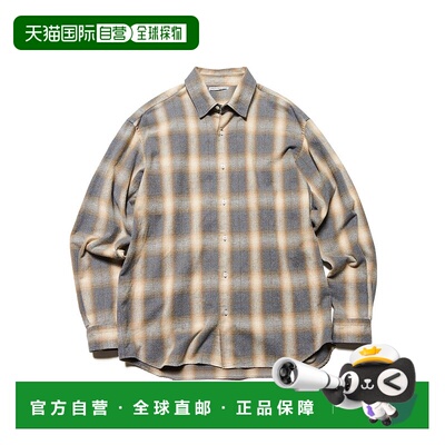 1h可退 日本直邮uniform experiment 男装 全棉宽松复古水洗格纹