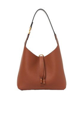 CHLOÉ 女士斜挎包 C24AS629I3125M AW2024 棕色 小号半月形单肩包