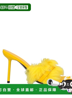 1h可退 香港直邮潮奢 BY FAR 女士 凉鞋 yellow黄色 舒适时尚