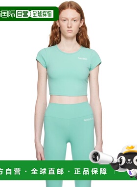 1h可退 香港直邮SPORTY & RICH 女士 蓝色 T 恤 TS837PA colorful