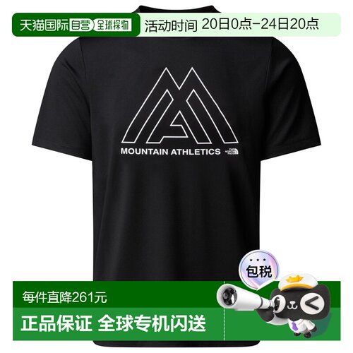 香港直邮THE NORTH FACE 男士户外T恤 2167974BLACK CO 黑色北面