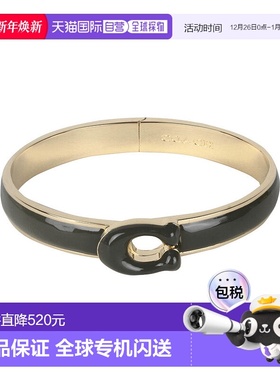 香港直邮Coach蔻驰女款黑色手镯手链时尚简约休闲448361GLD300