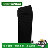 1h可退 24AJJU515VI0386 褶饰中长半身裙 香港直邮Rabanne 女士