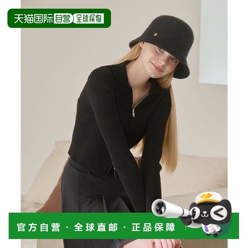 韩国直邮J.ESTINA 秋冬新款精致百搭遮阳帽渔夫帽BK针织高端正品