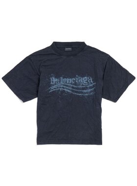 BALENCIAGA 女士T恤 850990TTVD81055 AW2025 蓝色