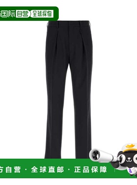 香港直邮FENDI 男士休闲裤 FB0895AL5AF0CRH SS2024 黑色 WOOL PA
