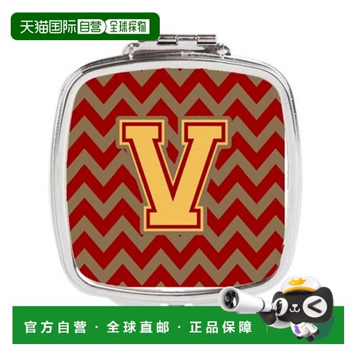自营 Carolines Treasures CJ1048-VSCM 字母 V 雪佛龙石榴正品