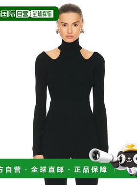 1h可退 香港直邮alaia 女士 Bodysuit ALAÏA 剪口上衣(黑色) AA9B