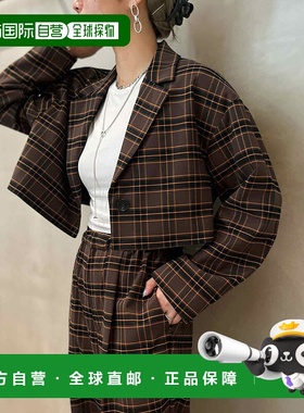 1h可退 日本直邮LE CERCLE par rope' 女装 宽松短款西装外套 可