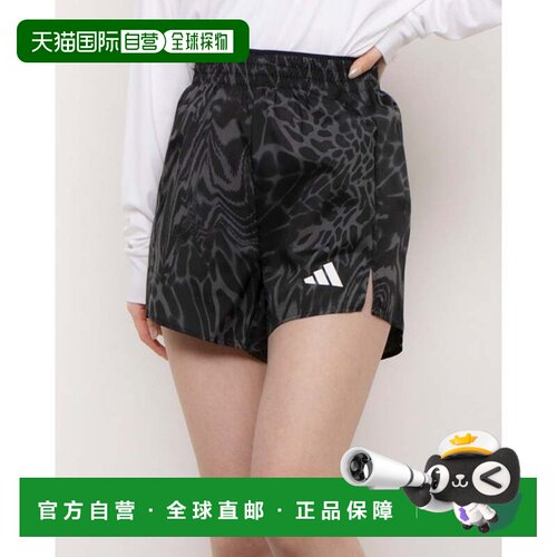 日本直邮adidas 女士田径跑步短袖T恤 W TE MIN AOP 短裤 JE8685