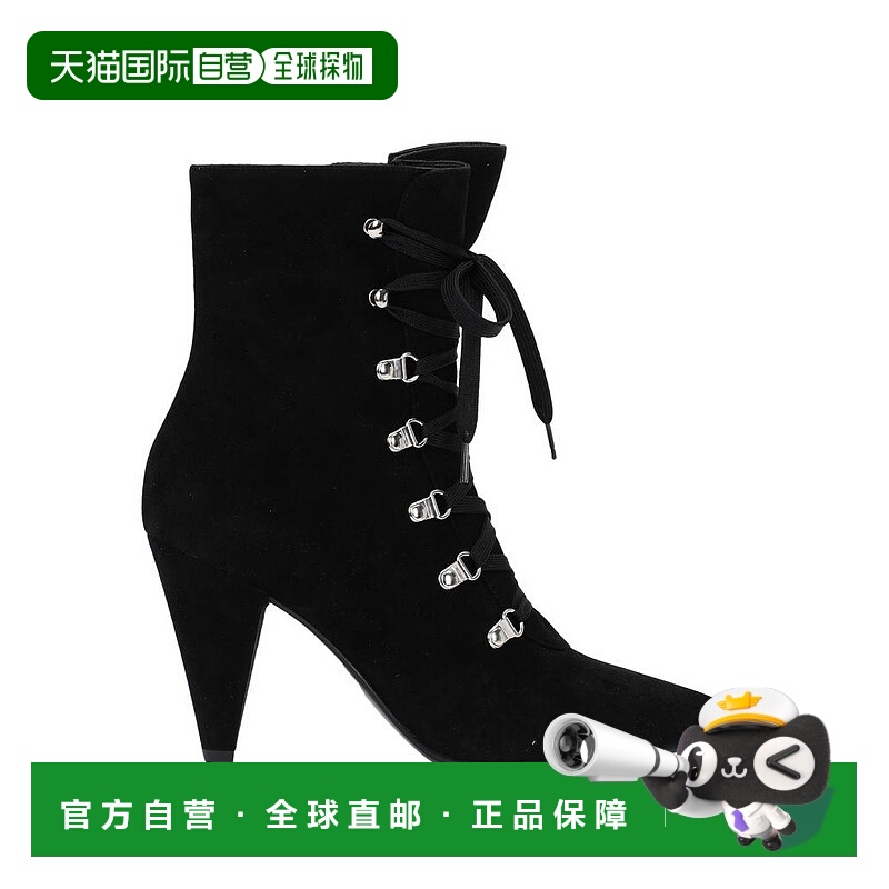 1h可退 【美国直邮】GIANVITO ROSSI 女鞋 时装靴 麂皮拉链高跟靴