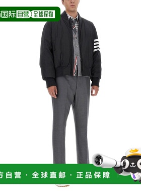 香港直邮THOM BROWNE 男士针织衫 开衫 MKC002AY1014058 CO灰色