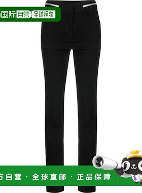 1h可退 香港直邮Givenchy 纪梵希 女士 黑色修身牛仔裤 BW50TX50R