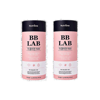 韩国直邮NUTRIONE BB LAB胶原蛋白1500肌肤水润光滑90袋*2盒礼盒