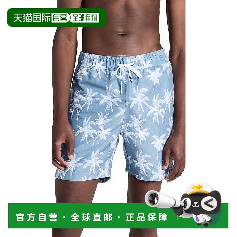 自营oniaCharles Swim Trunks In Faded Blue Multi - faded blue
