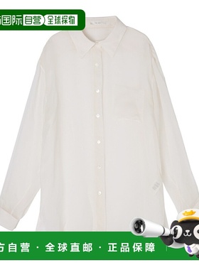 日本直邮THE ROW 长袖常规领衬衫 大衬衫 白色 女士 8740 w3672