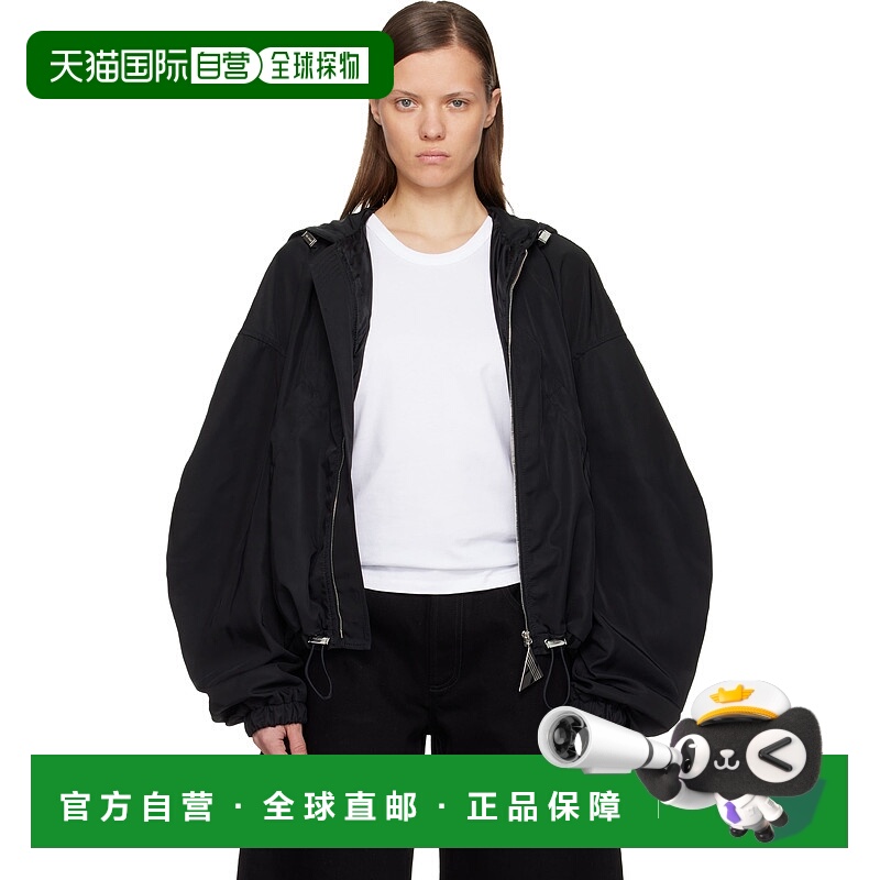 香港直邮The Attico 女士 黑色飞行员夹克 260WCB00076PLL00