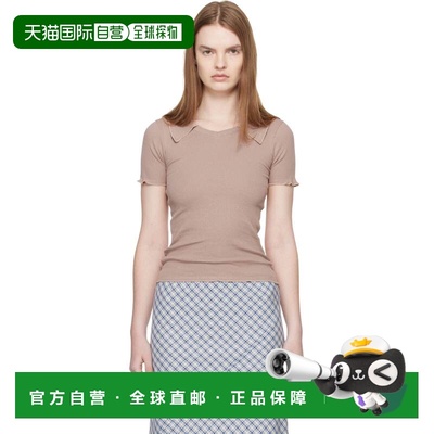 1h可退 香港直邮潮奢 Baserange 女士 棕色 Iso Polo 衫 TTITR