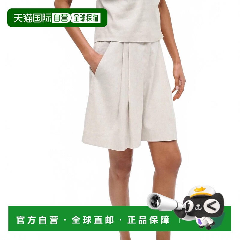 自营staudCruz Linen Shorts In Natural - natural 美国奥莱直发