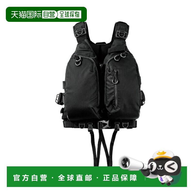 日本直邮Gamakatsu 救生衣 LE915 Multitrek PFD 黑色 均码