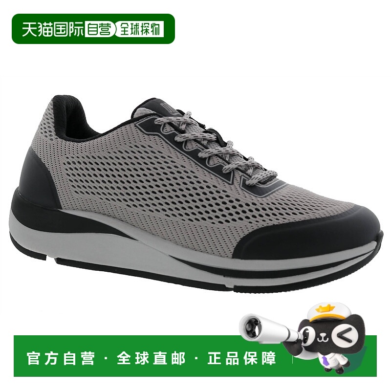 自营 drew男式冠军步行鞋，灰黑色网眼-灰黑色网眼 美国奥莱直发