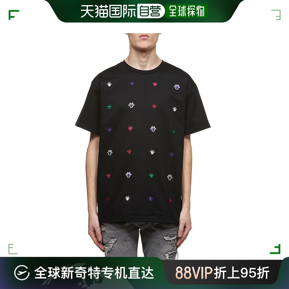 香港直邮DIOR HOMME 黑色男士T恤 863J611M0426-979