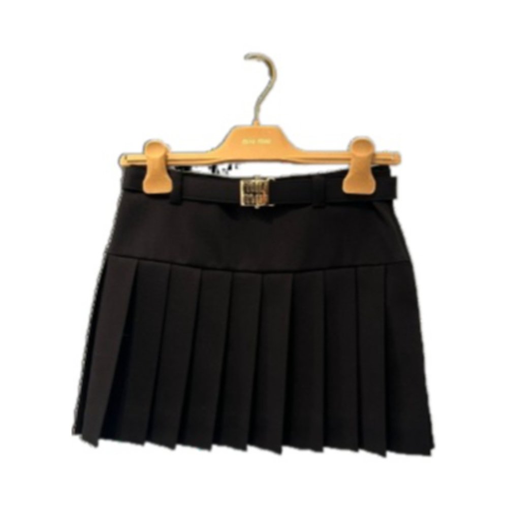 MIU MIU 女士半身裙 MG23671R1SVMOF0002 AW2024 黑色