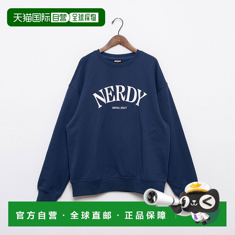 日本直邮NERDY 赛丽芙拱门标志运动衫 [NE8621EU000865] 深蓝色