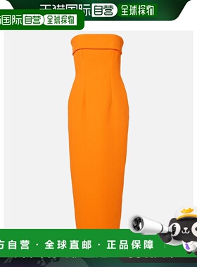 香港直邮EMILIA WICKSTEAD 女士 Keeley crêpe 抹胸中长连衣裙