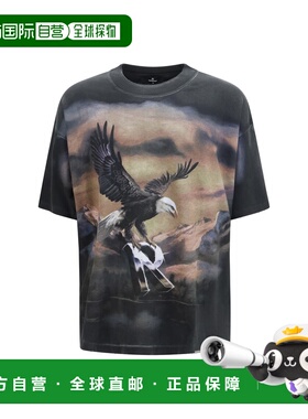 1h可退 香港直邮Represent 男士 Chrome 航空T恤 MLM100761STAINE