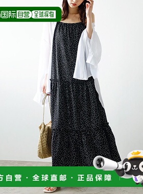 日本直邮GeeRA 圆点图案撕裂风长款连衣裙 R04609EW13046 连衣裙