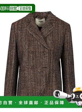 1h可退 香港直邮FENDI 女士西服 FJ7641AYN5F1T6K AW2025 棕色